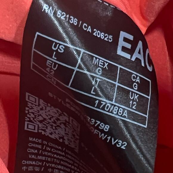 Guess Swing Dress Size Large Coral Tiered Strappy Tunic Layered Evening Coastal - Picture 8 of 8